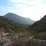 A dry flowbed at the southern end of the canyon.