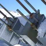 Counterweights to the Caron lift.