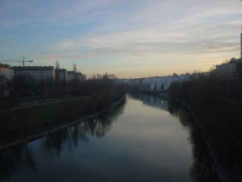 The Donaukanal by Spittelau.