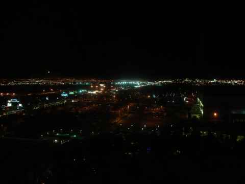 Vegas by night. This picture can only show a fraction of the neon light that nighttime Vegas glows with.