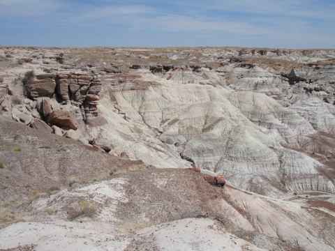 The Blue Mesa Badlands. The place is exactly as inhospitable as you would expect from the photo. The Blue Mesa Badlands. The place is exactly as inhospitable as you would expect from the photo.