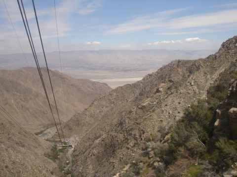 View down on the way up. View down on the way up.