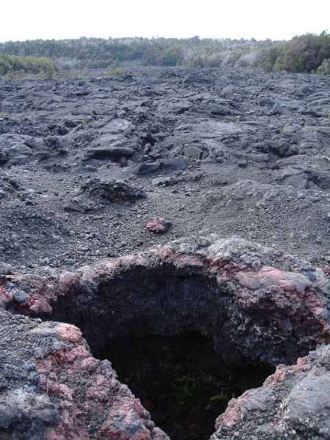 The lava flow of 1974. The lava flow of 1974.