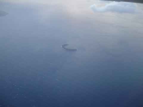 The county of Maui consists of the Island of Maui and the three islands Kahoolawe, Molokai and Lanai. On this picture the very small island Molokini can be seen and on the left part of Kahoolawe. While Molokini is (apparently) a great place for snorkeling, and Kahoolawe is (apparently) a great place to blow stuff up, bomb it, or simply hammer it with shells. Thus, Molokini is a popular target for snorkeling people, and Kahoolawe has spent the last fifty-odd years being a popular target for the US military when testing new guns, bombs or just for target practice. I would venture to guess that every spieces known to be inhabiting the islands has at some point been shredded by the boys in gray here. Recently the island has been returned to the State of Hawaii, and the unexploded ordnance is being removed. The county of Maui consists of the Island of Maui and the three islands Kahoolawe, Molokai and Lanai. On this picture the very small island Molokini can be seen and on the left part of Kahoolawe. While Molokini is (apparently) a great place for snorkeling, and Kahoolawe is (apparently) a great place to blow stuff up, bomb it, or simply hammer it with shells. Thus, Molokini is a popular target for snorkeling people, and Kahoolawe has spent the last fifty-odd years being a popular target for the US military when testing new guns, bombs or just for target practice. I would venture to guess that every spieces known to be inhabiting the islands has at some point been shredded by the boys in gray here. Recently the island has been returned to the State of Hawaii, and the unexploded ordnance is being removed.