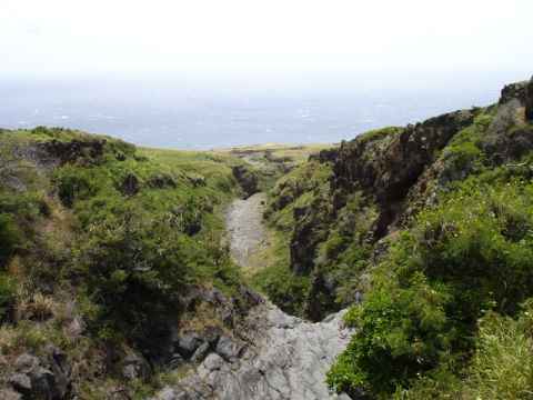 Frequent bridges allows one to drive over lava flows.