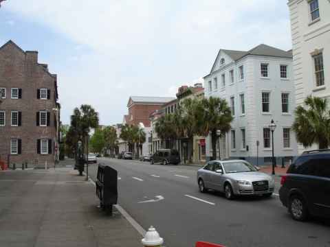 A typical Charleston street. A typical Charleston street.