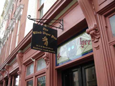 The "Blind Tiger Pub". During the era when liquour could only be sold in amounts dictated by state law, an entrepenurial spirit set up a chain of "Blind Tiger" pubs. The pub would sell tickets to a fight between two such animals. When the spectators showed up they would be treated to a "complimentary" (and therefore not "sold") drink. Later, the pub owner would announce that unfortunately there would be no fight, but that tickets for the next day's fight could be bought. The "Blind Tiger Pub". During the era when liquour could only be sold in amounts dictated by state law, an entrepenurial spirit set up a chain of "Blind Tiger" pubs. The pub would sell tickets to a fight between two such animals. When the spectators showed up they would be treated to a "complimentary" (and therefore not "sold") drink. Later, the pub owner would announce that unfortunately there would be no fight, but that tickets for the next day's fight could be bought.