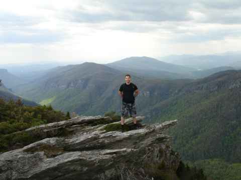 Me, standing on the rock outcrop. Me, standing on the rock outcrop.