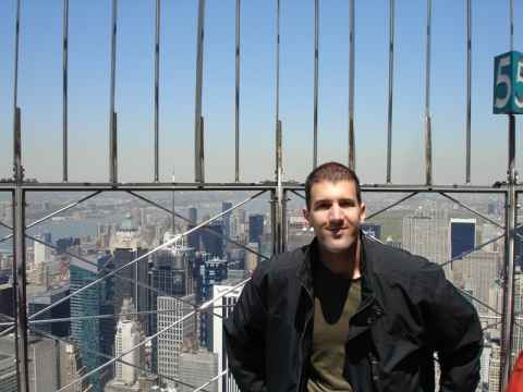"Proof of life" from the 88th floor observatory of Empire State.