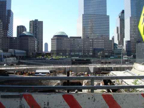 Ground Zero - this is where the World Trade Center used to be.
