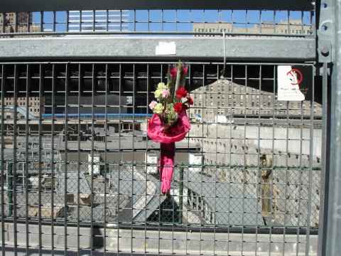 Flowers at Ground Zero.