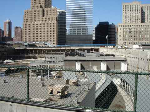 A view of the rebuilding effort.