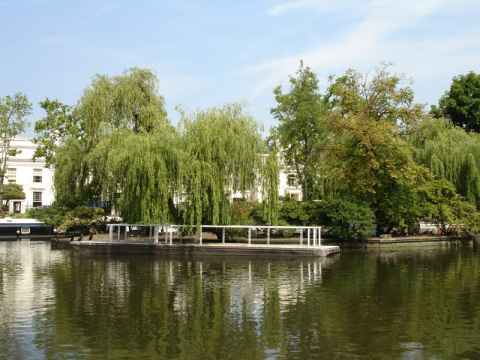 The island in the center of Little Venice. The island in the center of Little Venice.