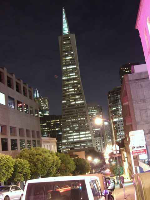 The Transamerica Pyramid, one of the easiest recognizable landmarks of San Francisco. While it no longer houses the Transamerica insurance company, the company still has the pyramid in its logo, as you can see on their website. The Transamerica Pyramid, one of the easiest recognizable landmarks of San Francisco. While it no longer houses the Transamerica insurance company, the company still has the pyramid in its logo, as you can see on their website.