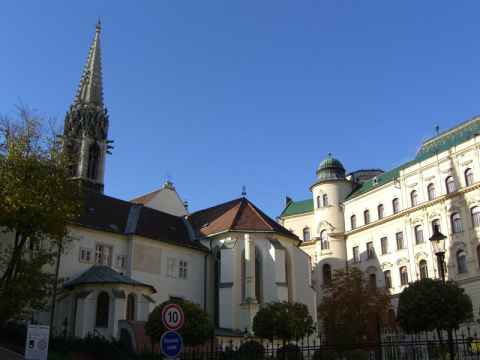 In Bratislava, just coming out of the central garage. In Bratislava, just coming out of the central garage.