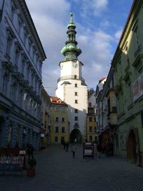 High street in the old town. High street in the old town.
