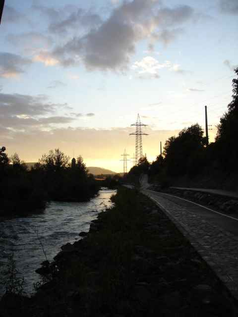 Along the Wienfluss, the stream that goes through Vienna.