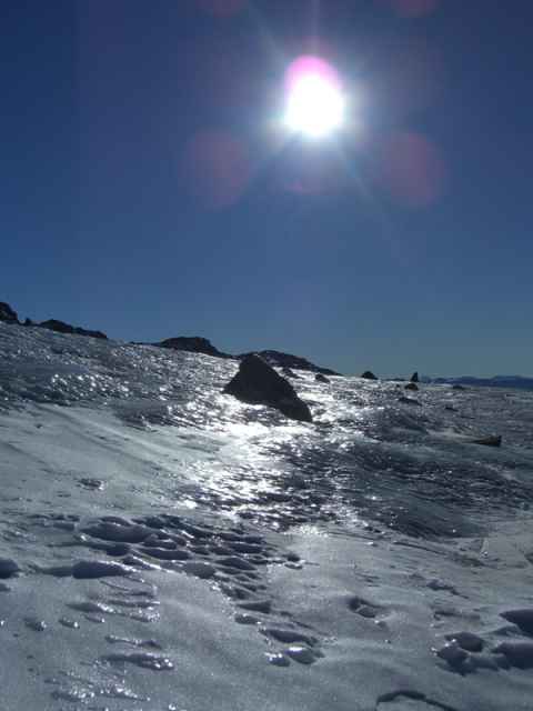 Ice slab at Col.