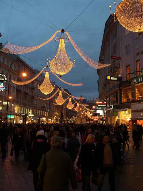 Graben with Christmas Decorations