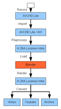 Formats used in the workflow.